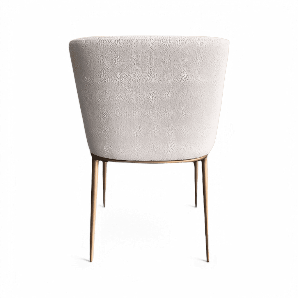 Chaise de salle à manger Jade Boucle blanche