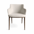 Chaise de salle à manger Jade Boucle blanche