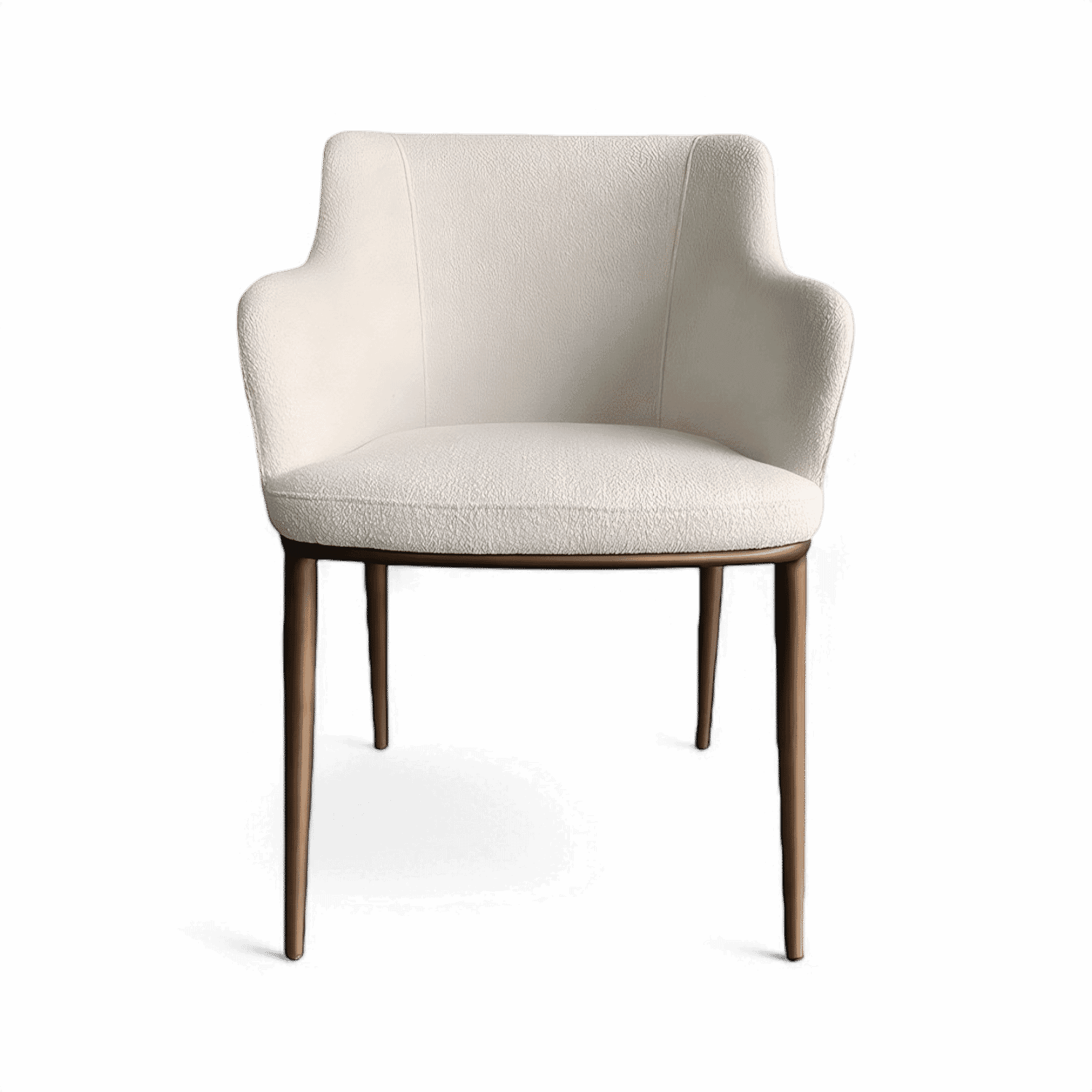 Chaise de salle à manger Jade Boucle blanche