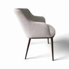 Chaise de salle à manger Jade Boucle blanche