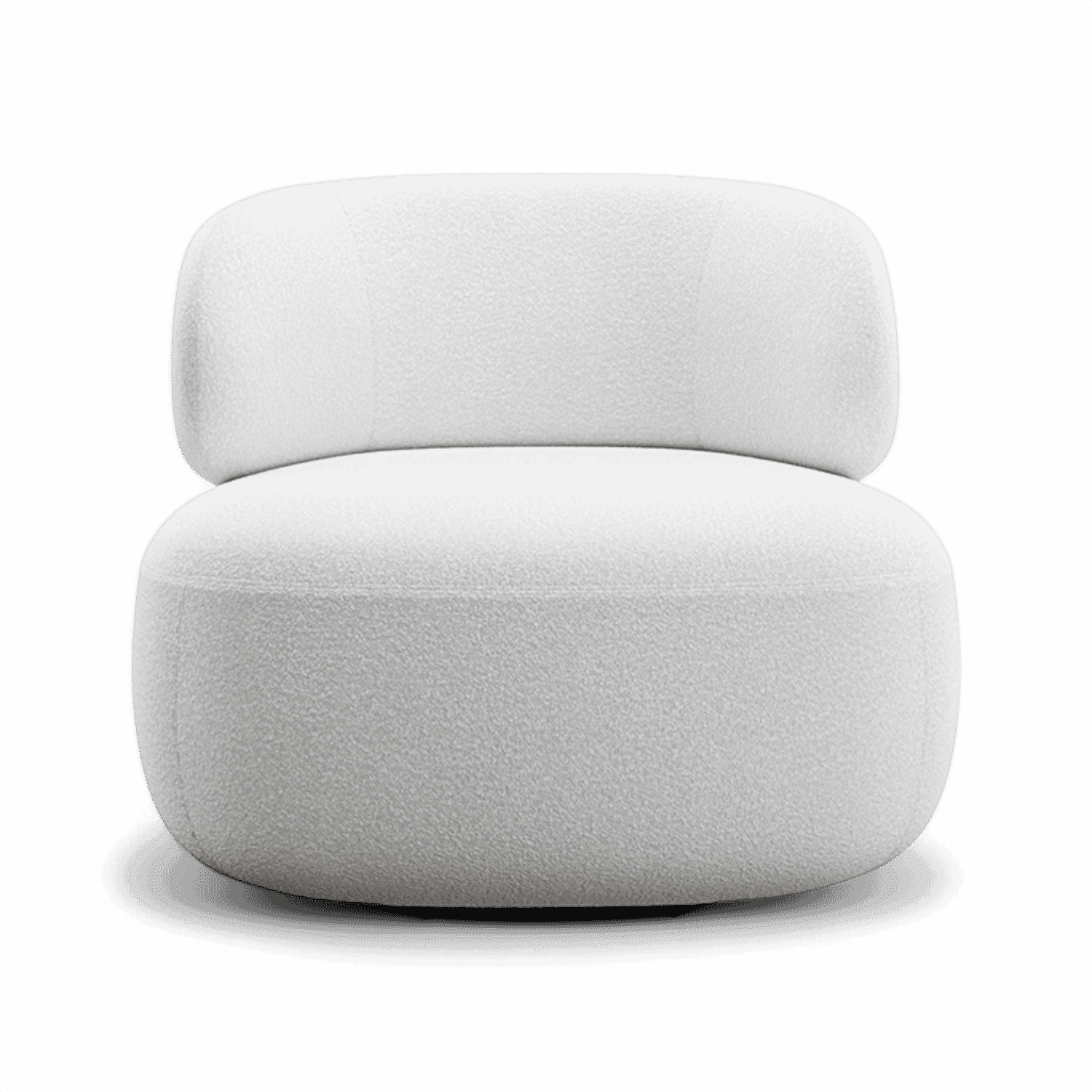 Fauteuil pivotant Lilo Boucle Blanc