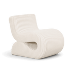 Fauteuil d'appoint en velours côtelé Amber beige