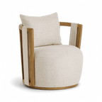 Chaise pivotante beige Equinox