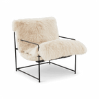 Chaise en peau de mouton Fable