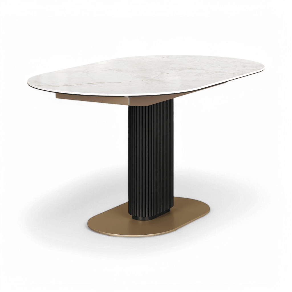 Table à manger extensible Luna blanche