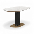 Table à manger extensible Luna blanche