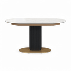Table à manger extensible Luna blanche