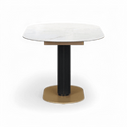 Table à manger extensible Luna blanche