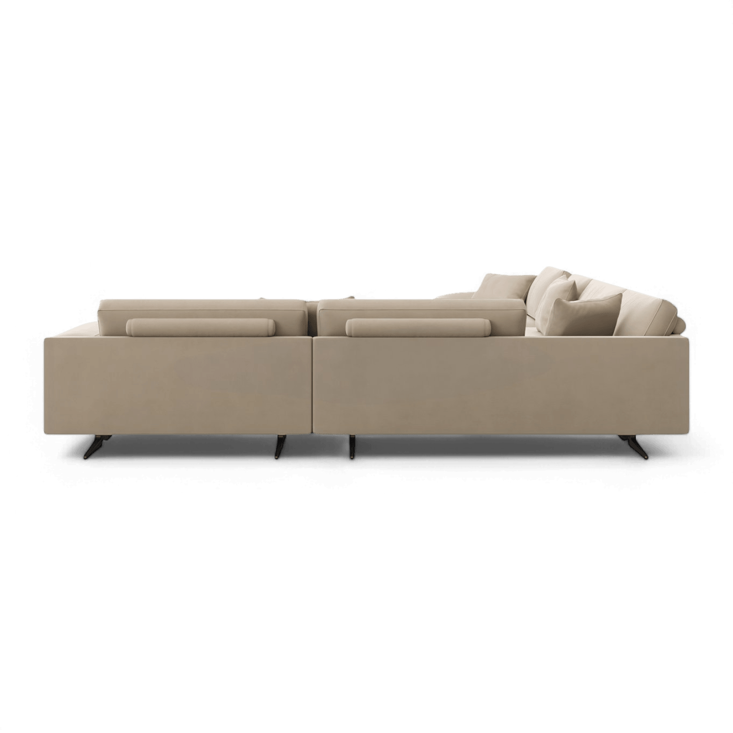 Canapé sectionnel Maestro en velours beige