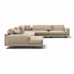 Canapé sectionnel Maestro en velours beige