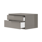 Table de chevet Monarch grise droite