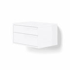 Table de chevet Monarch blanche droite