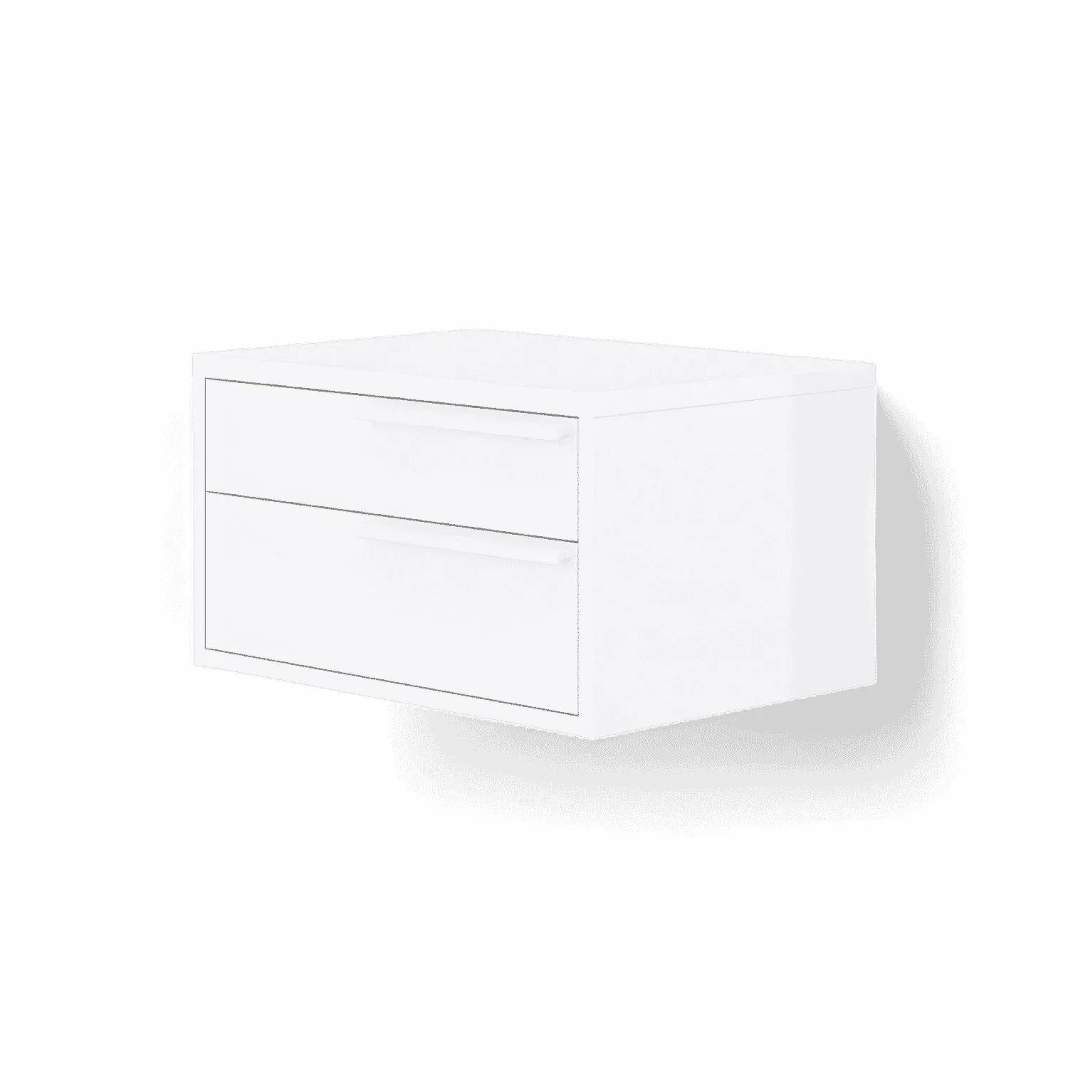 Table de chevet Monarch blanche droite