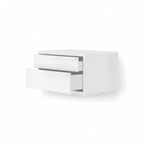 Table de chevet Monarch blanche droite