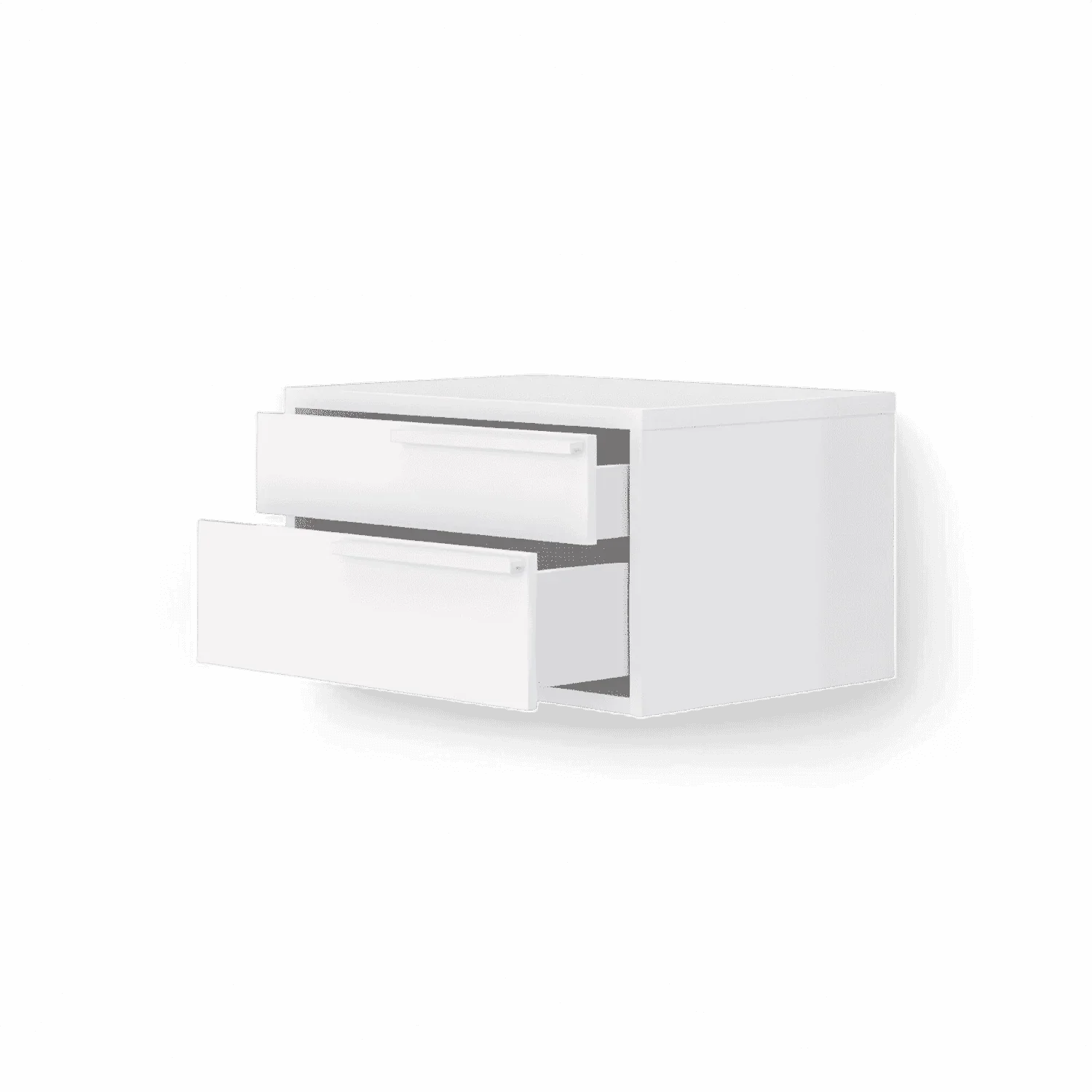 Table de chevet Monarch blanche droite