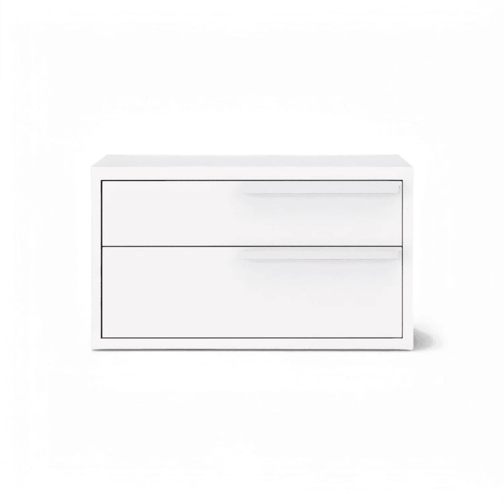 Table de chevet Monarch blanche droite
