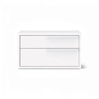 Table de chevet Monarch blanche droite