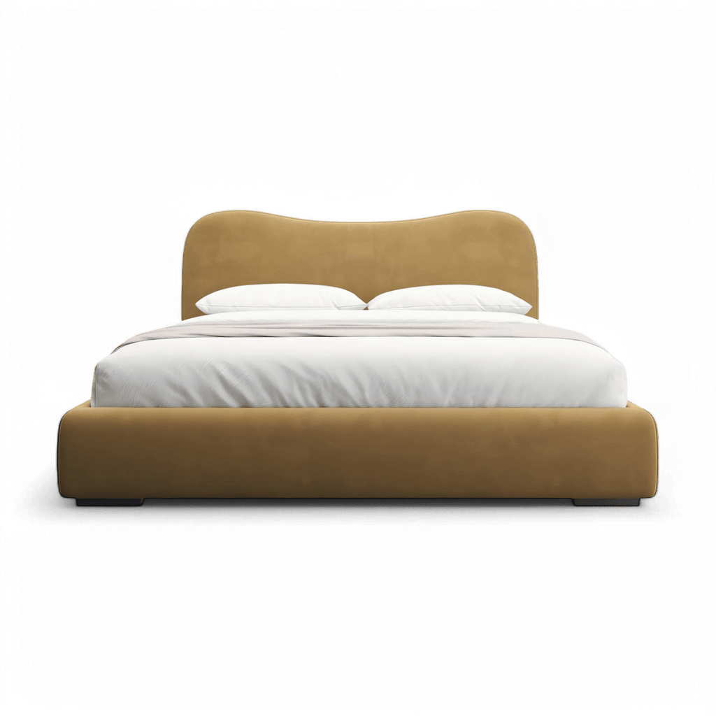 Lit Nido en velours camel