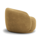 Fauteuil Nido en velours camel | Édition limitée Modani x Kobi Karp
