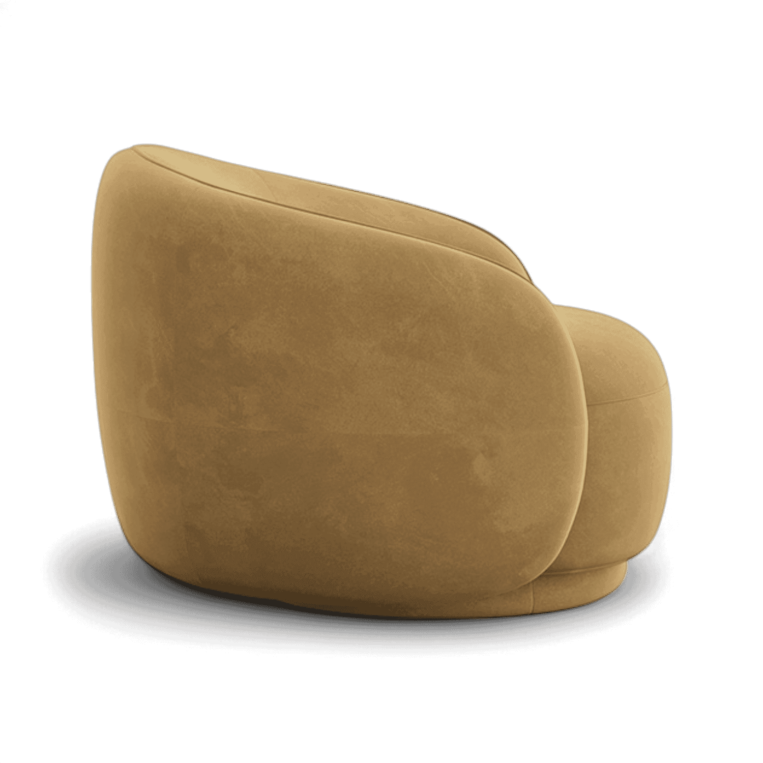 Fauteuil Nido en velours camel | Édition limitée Modani x Kobi Karp