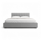 Lit en tissu Oliver gris