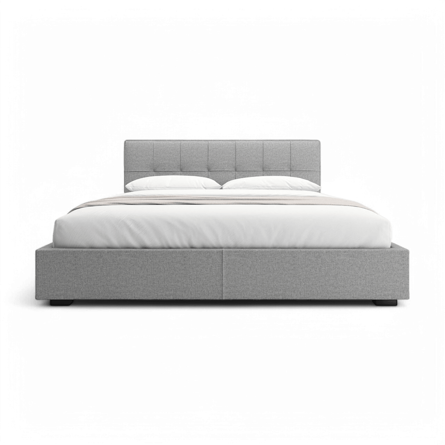 Lit en tissu Oliver gris