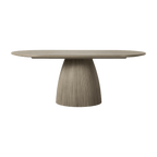 Table à manger rectangulaire Oxford en chêne gris