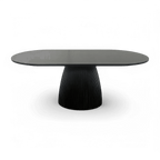 Table à manger rectangulaire Oxford en bois noir