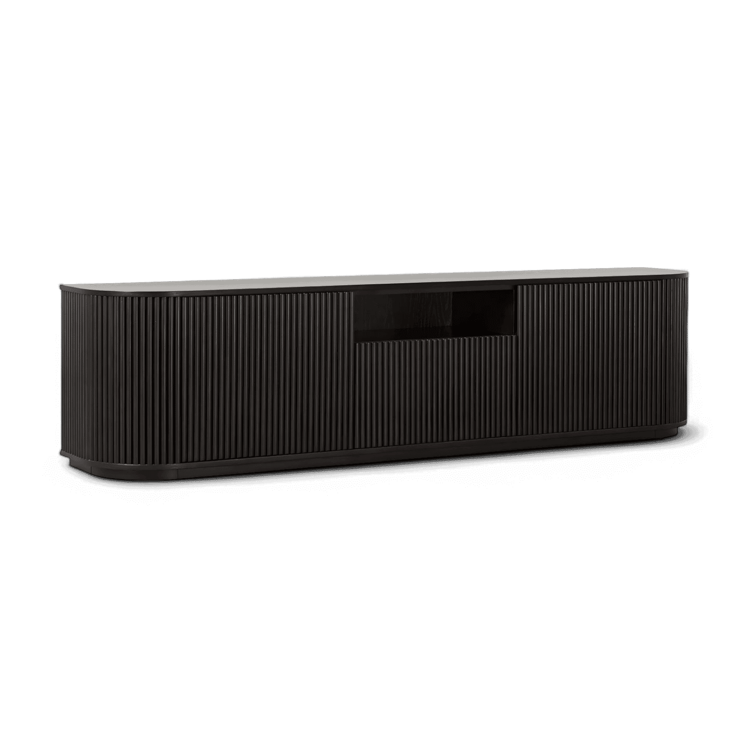 Meuble TV Oxford en bois noir