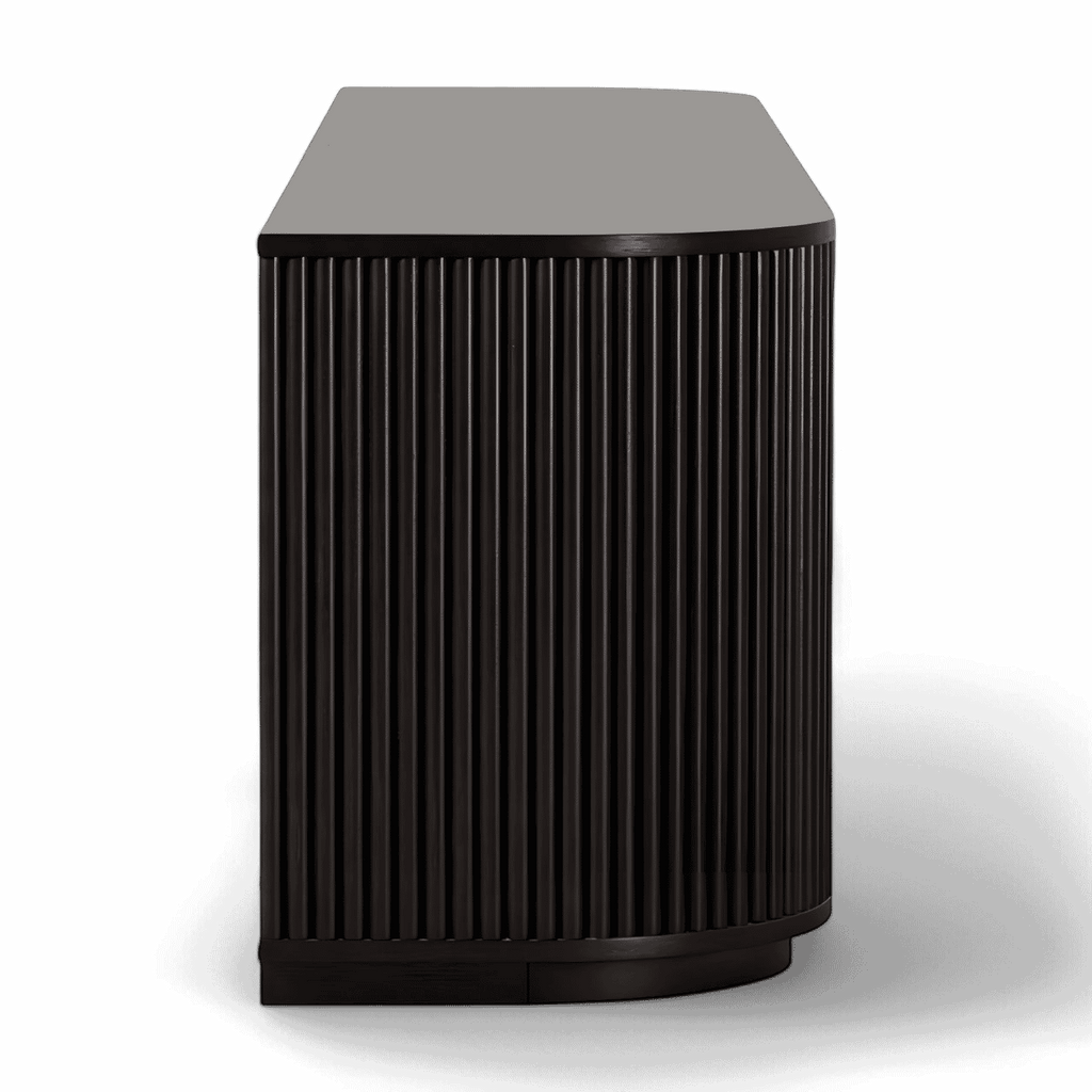 Meuble TV Oxford en bois noir