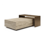 Table basse Roma en travertin