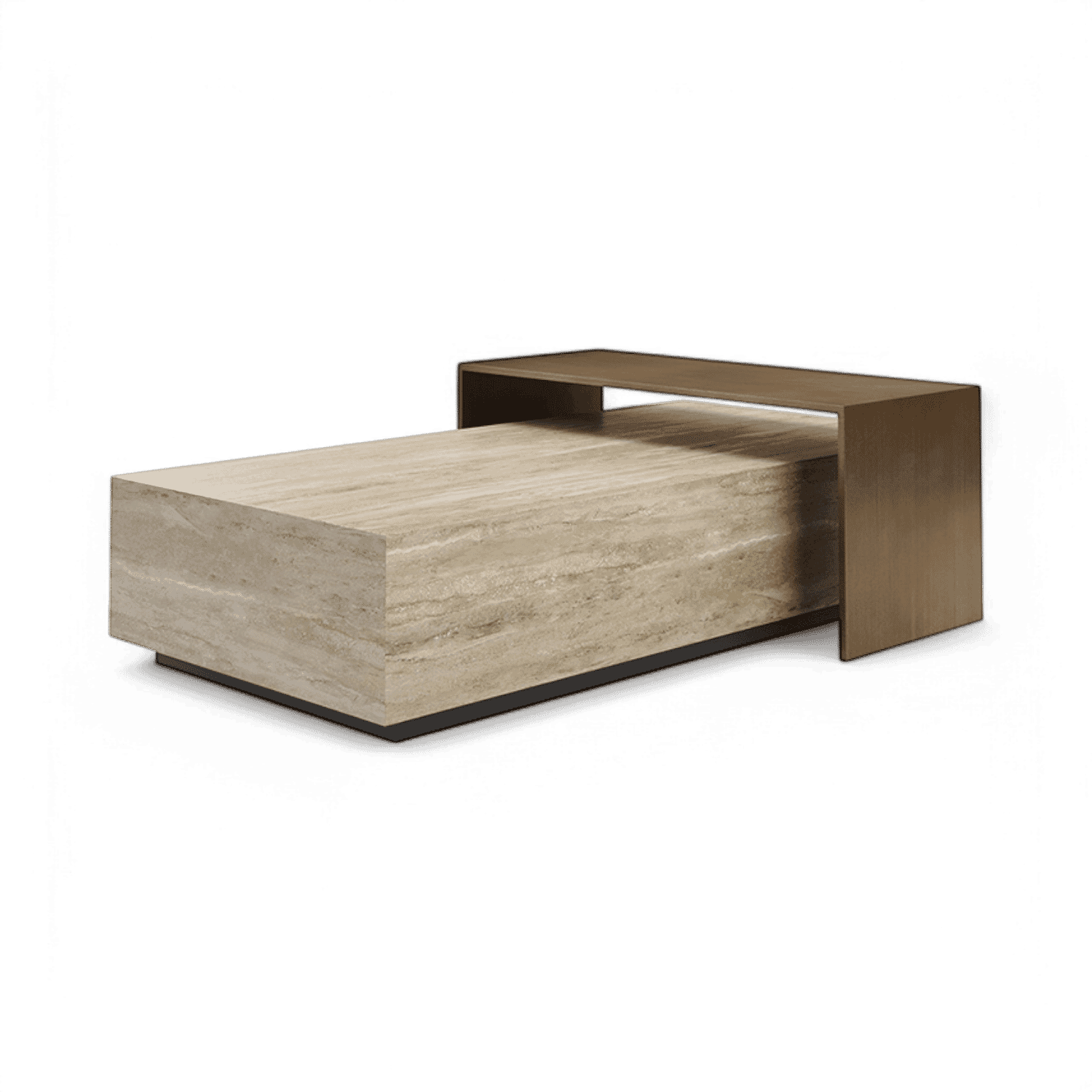 Table basse Roma en travertin
