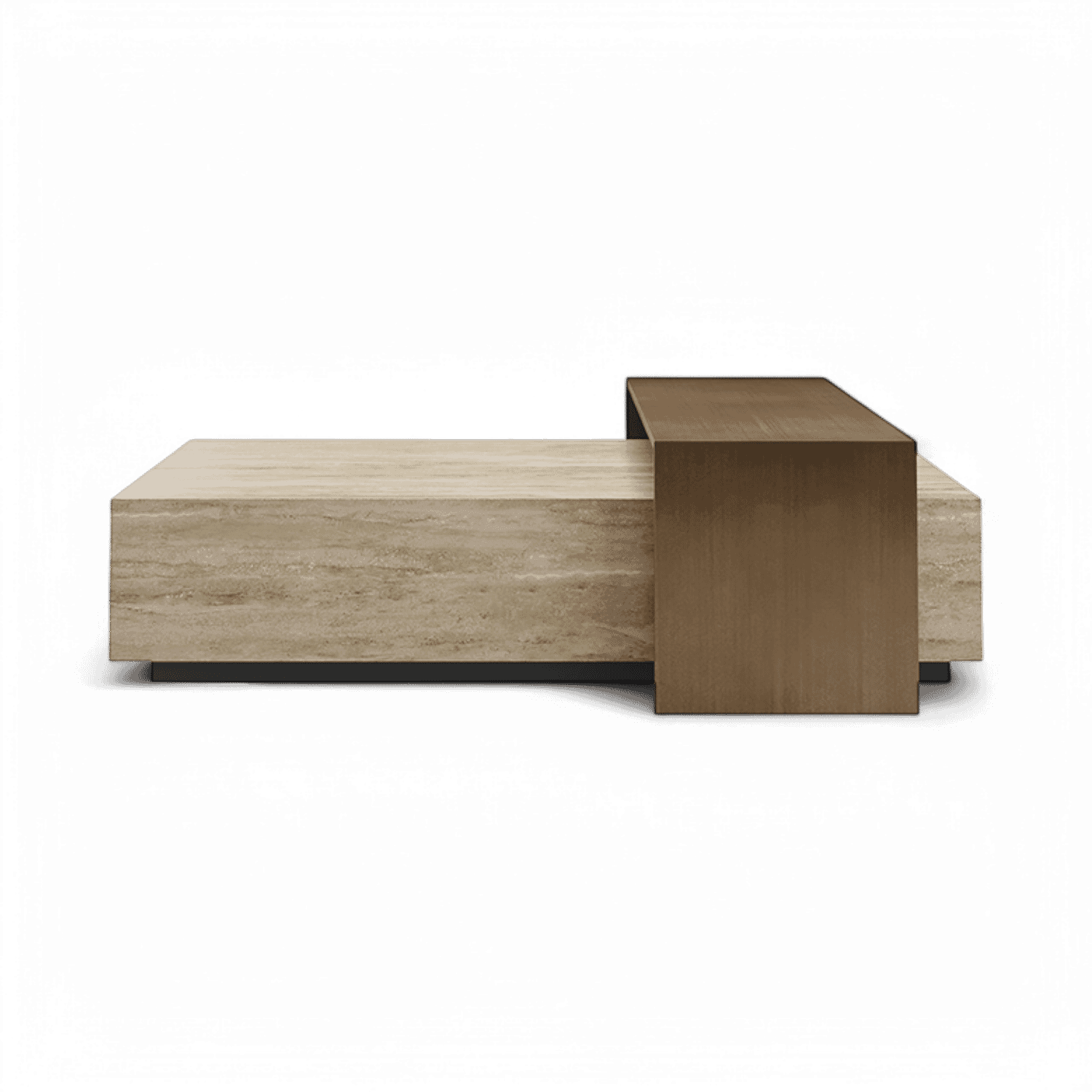 Table basse Roma en travertin