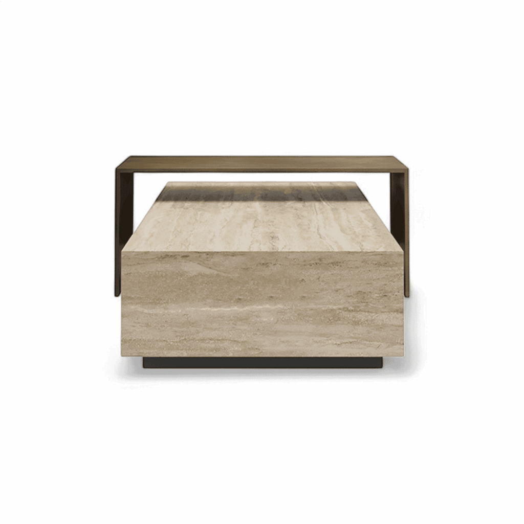 Table basse Roma en travertin