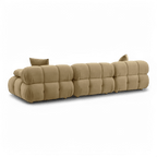 Canapé modulable en velours Solace Camel