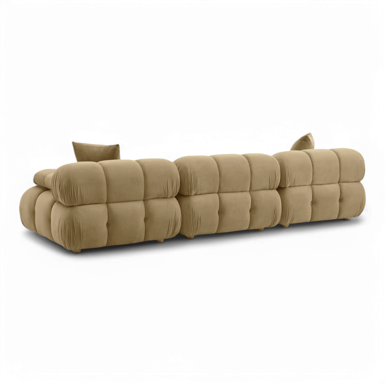 Canapé modulable en velours Solace Camel